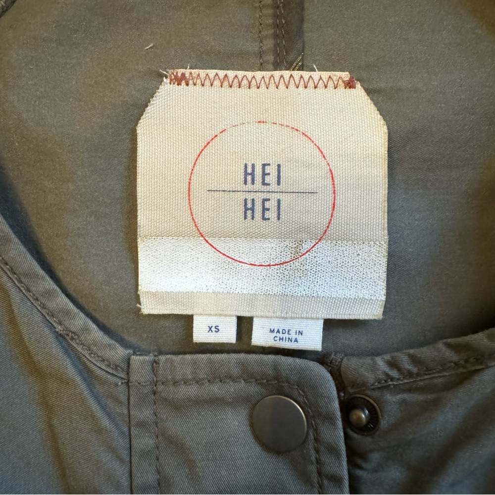 Anthropologie Hei Hei - Moss Scalloped Anorak Jacket - XS (adjustable waist) - Picture 13 of 13